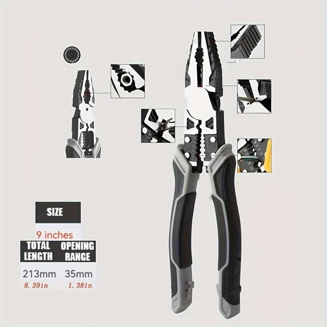 TEMU Multifunctional Universal Vice Wire Cutters Universal Wire Cutters For Electricians