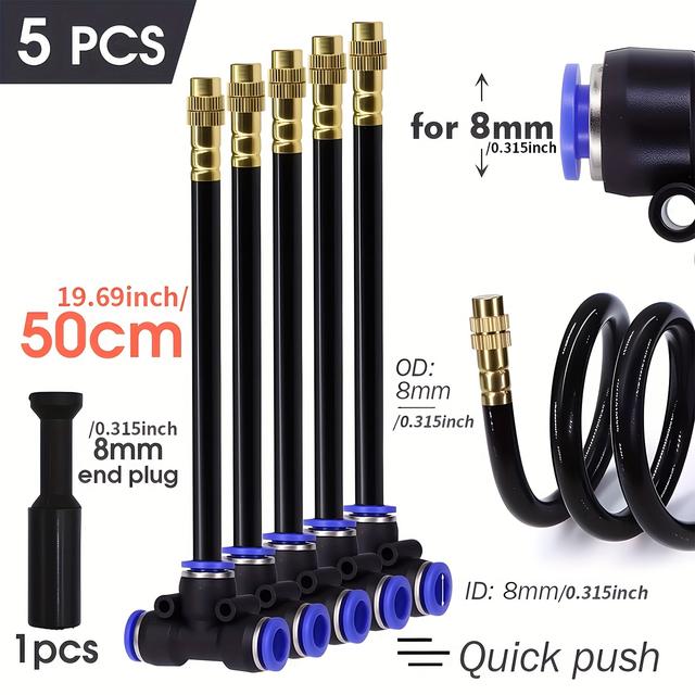 TEMU Barra Universal de /50Cm + Conector de Tres Vías + Extremo