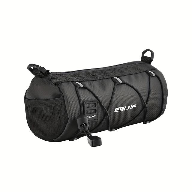 TEMU Eslnf Bike Front Tube Bag Cycling Storage Roll Bag Bicycle Handlebar Basket Pack Portable Large Capacity Cycling Accessory