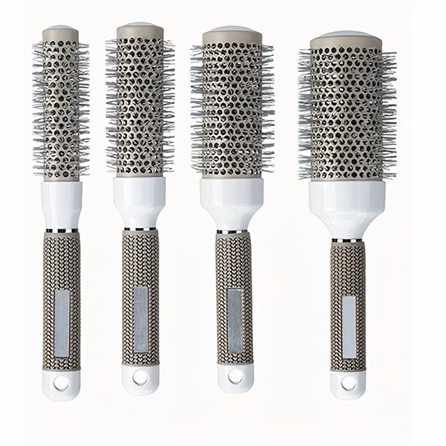 TEMU Set pettini a rullo - per styling capelli, a cilindro in nylon, in ceramica con tubo in alluminio, a rullo in tubo di alluminio per capelli, per styling da salone di , per - Styling, ecc.