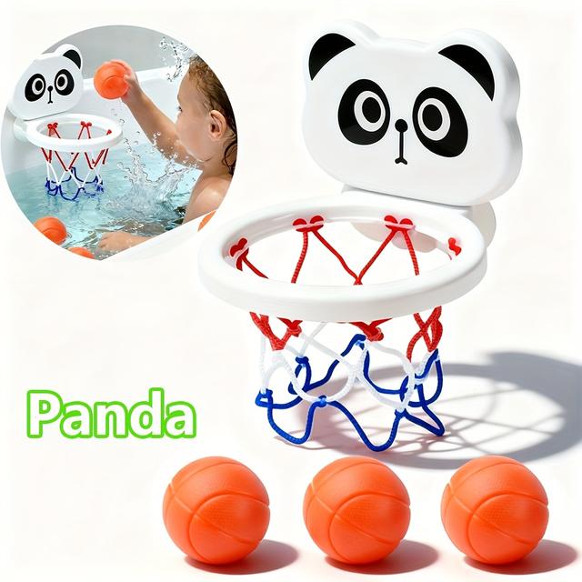 TEMU Children's Mini Cartoon Animal Basketball Rings, Children's Bath Toys, Baby Bath Toys And Games, For Children
