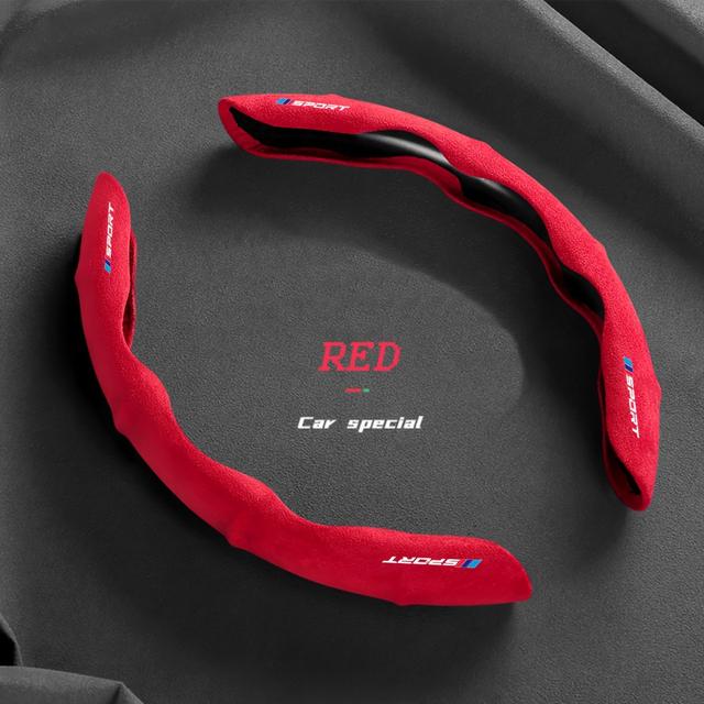 TEMU 1 Set Premium Fluff Breathable Anti-slip Sectional Steering Wheel Cover For 1 3 5 7 2 4 6 X Series X1 X3 X5 X6 X4 - Universal Fit 99% Car Without Inner Circle