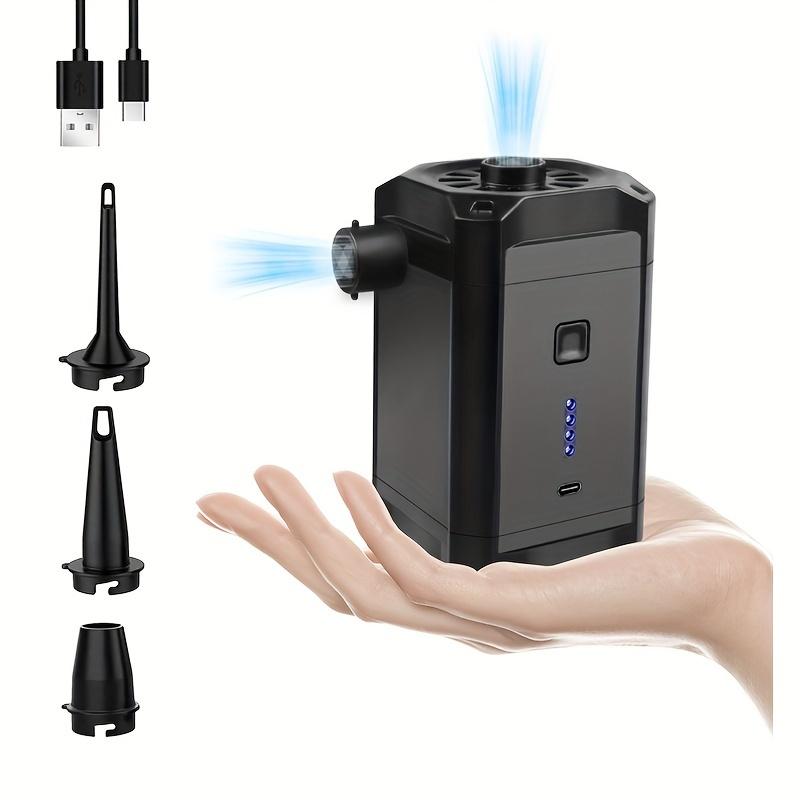 TEMU Portable Electric Air Pump For Outdoor Camping - Inflator And Pump For Inflating Mats, Air Beds, Boats, Swim Rings, And Pools, Lightweight, Rechargeable, And