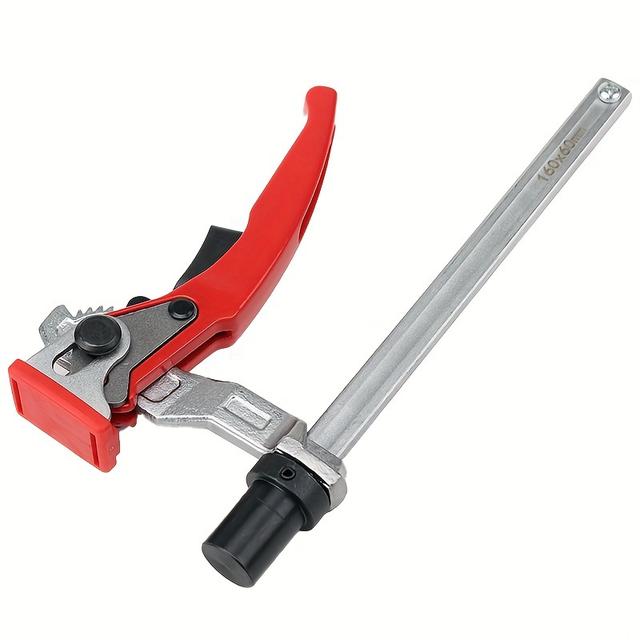 TEMU Abrazadera de barra de 20MM para guía de sierra de riel con carraca de rápida para carpintería y metalurgia, diseñada para soportar un límite de carga específico