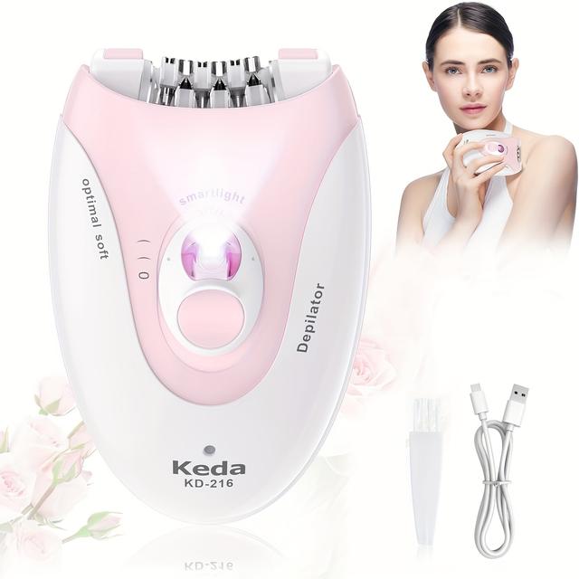 TEMU Portable Women's Electric Hair Removal With Light For Usb Charging