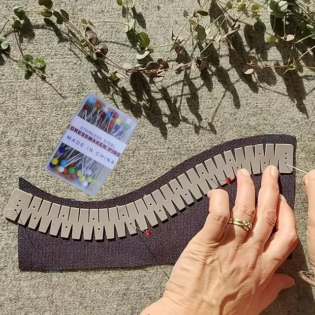 TEMU Silikon Kanttrimmer - ett Professionellt Syverktyg Designat för Kantning, Med en Flexibel Sömnadsassistent med Markeringshål för Exakt Markering på Raka och Böjda