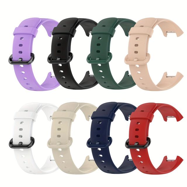 TEMU Juego de 8 pulseras compatibles con Redmi Watch 2, bandas de repuesto para Redmi Watch 2 y Xiaomi Mi Watch 2 Lite. El material de TPU es ideal para uso deportivo.