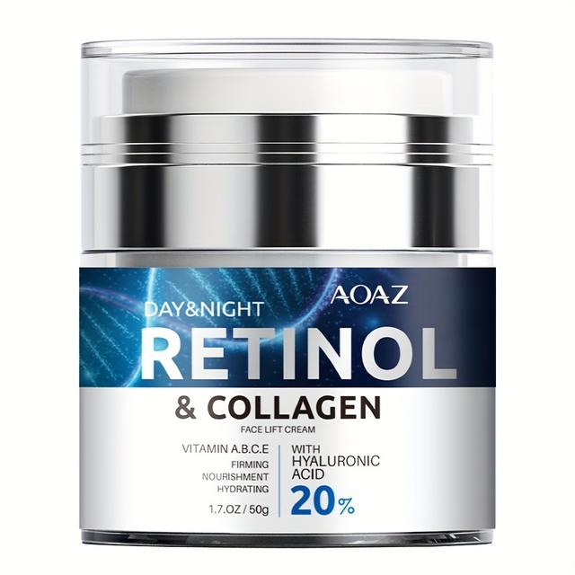TEMU 50ml/1.7oz Retinol : Collagen & Hyaluronic Acid, Contains 20% Retinol, Vitamins A, B, C, E - Suitable For Skin, And Hydrated For Everyone