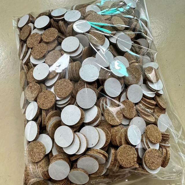 TEMU 1000pcs Of 1000 Self-adhesive Small Round Pads, Diameter 15mm Thickness 2mm, Suitable For Home Furniture, Flower Pots, Ceramics, Cabinets, Etc. And Hand Cuttin