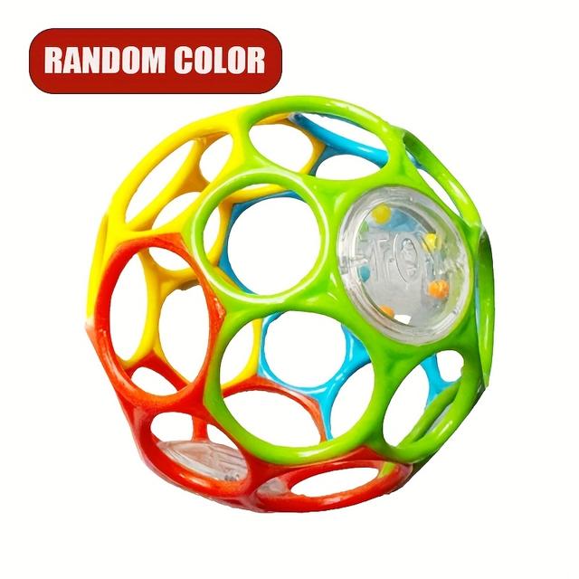 TEMU Baby Four- Grab Ball Rattle Grip Toy With Moving Balls And Sound, Early Grasping - Birthday Present, Sensory Play, Teether, Safe Material