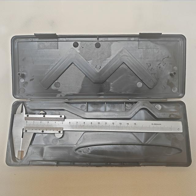 TEMU Precision Caliper 150mm/6"- Digital& Vernier Scale, Durable Industrial Grade for Machinists, Engineers, DIY