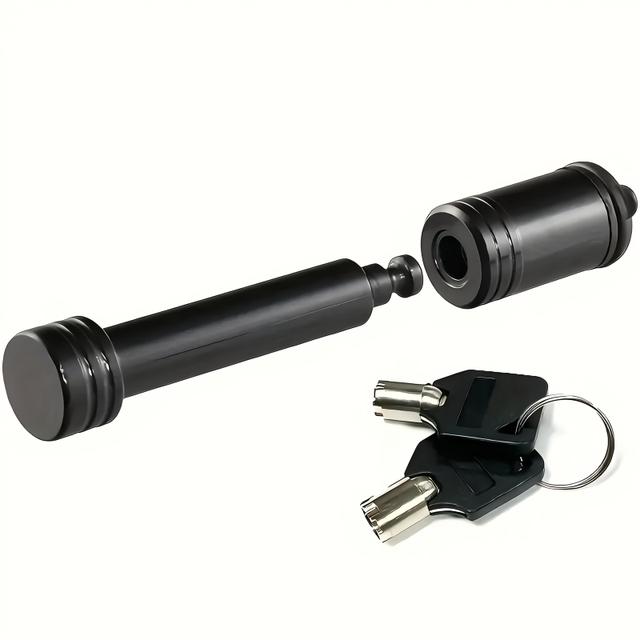 TEMU Candado para de remolque negro, adecuado para un receptor de 2 pulgadas con un diámetro de pín de 5/8 de pulgada