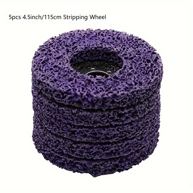 TEMU 4.5inch Coarse Strip Discs, Hard Alloy Grinding Wheels For Angle Grinder, Industrial Sanding And Polishing Accessories For Removing Paint, Rust, Welds, And Oxidation