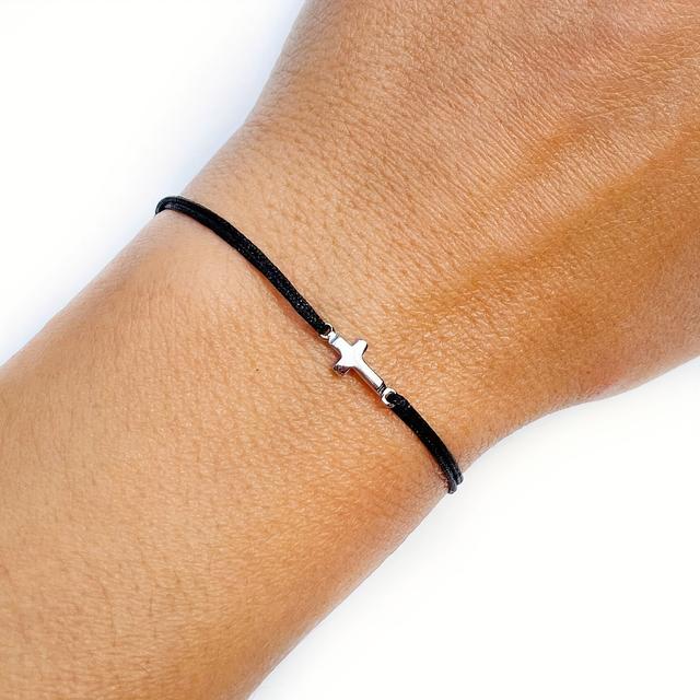 TEMU Korscharmarmband Sidokorsarmband Herr Dam Korsarmband Kristet Armband,