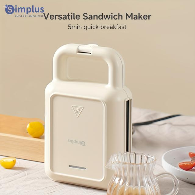 TEMU Simplus Versatile Sandwich Maker | 650w High Power, Quick Heating, Coating, Multi-functional For Various Dishes, For Home