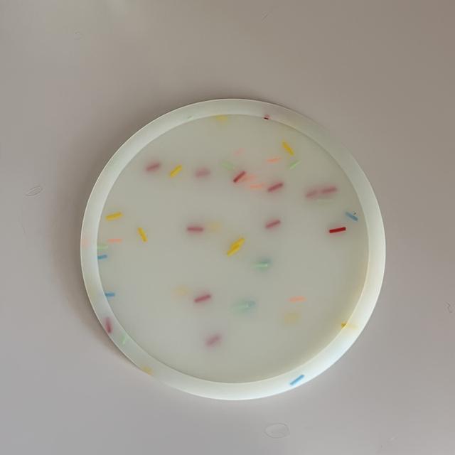 TEMU Creative Bar -the-dark Silicone Coasters, Candy-colored Round Waterproof Non-slip Decorative Coasters For Coffee Cups And Wine Glasses