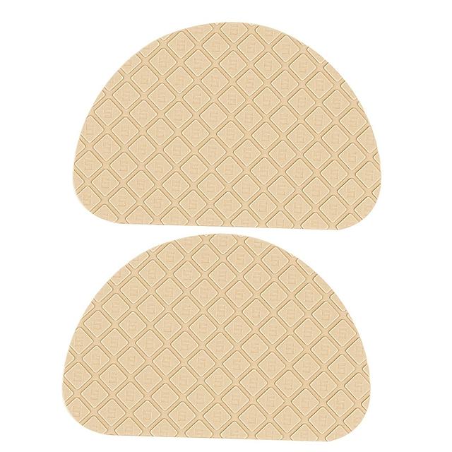 TEMU Set van 2 zelfklevende zoolbeschermers - Antislip en geluiddempende zoolbeschermers geschikt voor hoge hakken, sneakers en sandalen - Gemaakt van duurzaam, waterdicht materiaal