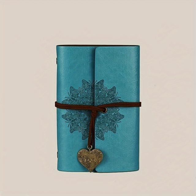 TEMU دفتر ملاحظات بتصميم عتيق، لتدوين الملاحظات أثناء السفر، مخطط أوراق فضفاض للأعمال، يوميات محمولة مع حزام