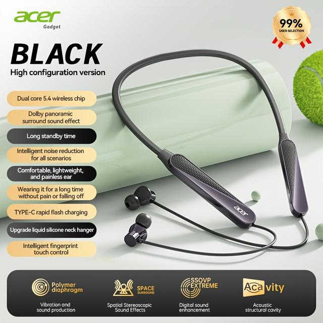 TEMU [acer Official Genuine] With Deep Stereo, Long For Sports And Running, In-ear Design, Noise Reduction For Calls, Low Latency Gaming Mode, Hifi Sound, Lightweight Touch