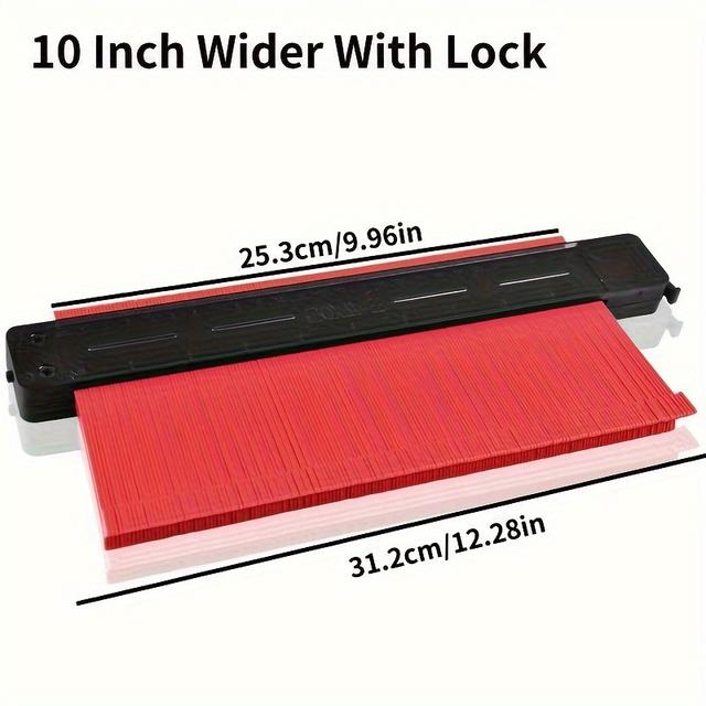 TEMU Goxawee Contour Gauge Profile Tool, 5inch/10inch Adjustable Lock, Copy Irregular Shape Duplicator For Flooring, Construction, Carpenter, Diy Handyman