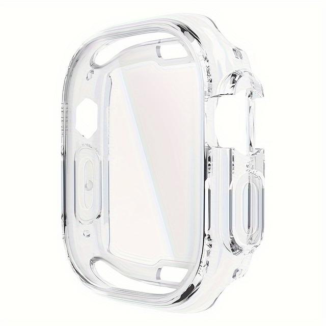 TEMU For Iwatch Ultra 2/ultra 49mm Case - Scratch-proof Soft Tpu Bumper With Screen Protector, Full Coverage Sports Smartwatch Cover