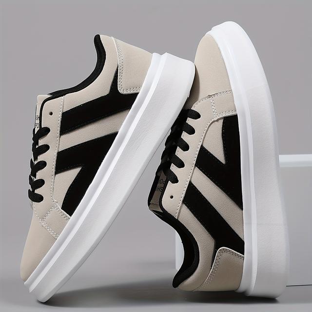 TEMU Men's Low-top Sneakers - Lightweight Cushioned Sneakers Suitable For Sports, Walking & Daily Wear - Breathable Upper & Cushioned Sole - Minimalist Casual Sneakers