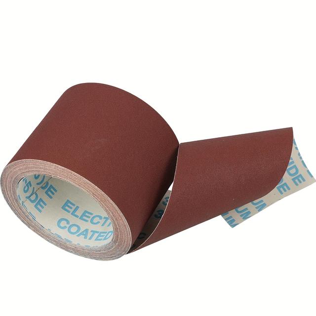 TEMU 4" x 6,56' Aluminiumoxid-Schleifpapierrolle, 10 cm x 2 m, für Holzschleifen, Autopolitur Metallschleifen