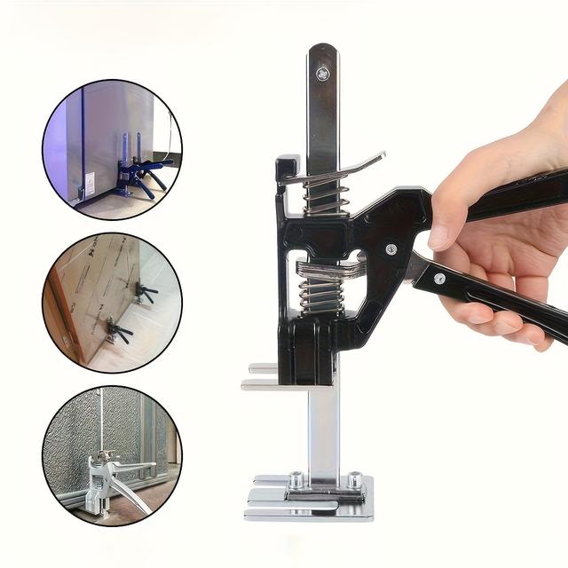 TEMU 1 Stück Multifunktions-Armwerkzeug – Wandfliesen-Locator, höhenverstellbar für Türen & Schränke, Metallkonstruktion, feste Halterung, stromlos