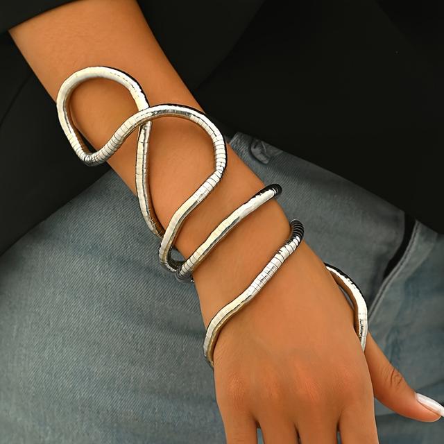 TEMU A Minimalist, Flexible Bangle For Women That Shaped Into Forms.