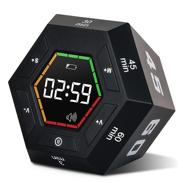 TEMU 1 db Hatszögletű Forduló Óra Vizuális Óra Időgazdálkodás Termelékenység Óra Okos Digitális Konyhai Óra