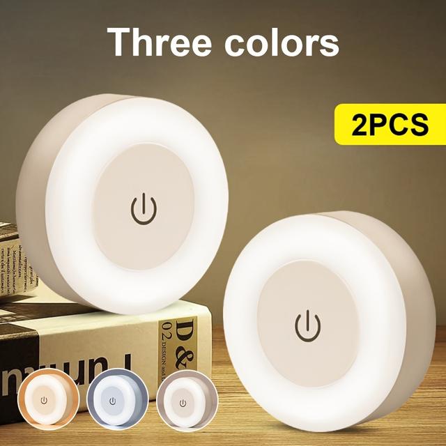 TEMU Adjustable Led Night Light, 3 Color Options - Touch Control, Magnetic Wall Mount Design, Suitable For Indoor Use (hallway, Kitchen, Bedroom, Shoe Cabinet), Rechargeable Lithium