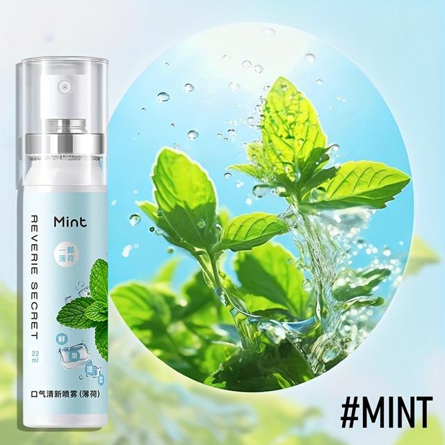 TEMU Fruit-flavored & Mint Long-lasting Oral Spray - Non-irritating Formula, Gentle For Gums, -free Breath Freshener Suitable For Use, Travel-friendly Quick Refills