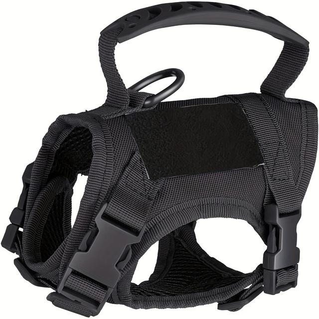 TEMU 600d Cat Tactical Chest Strap Vest Type Puppy Cat Training Clothing Small Dog Vest