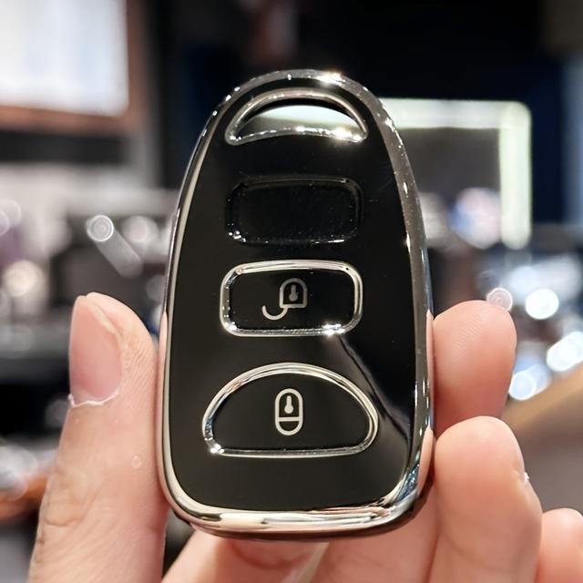 TEMU For Key Fob Case Designed For Accent, Elantra, Tucson, And For Models Like Rio, , Soul, Spectra, And , Featuring 2 Buttons Plus A Option