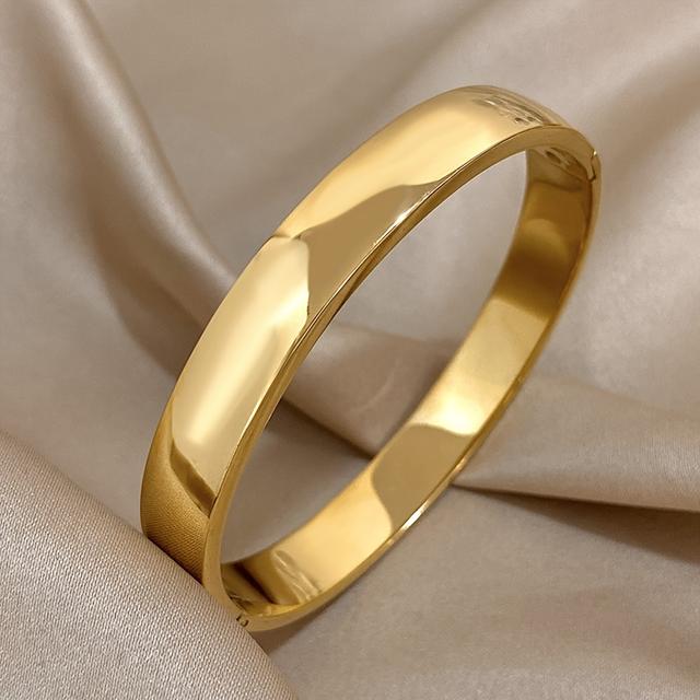 TEMU Elegantes Edelstahl-Armband mit Breitem Manschetten - Vintage-Stil, Perfekt für den & Partys, Ideales Weihnachtsgeschenk, Weihnachtsarmbänder