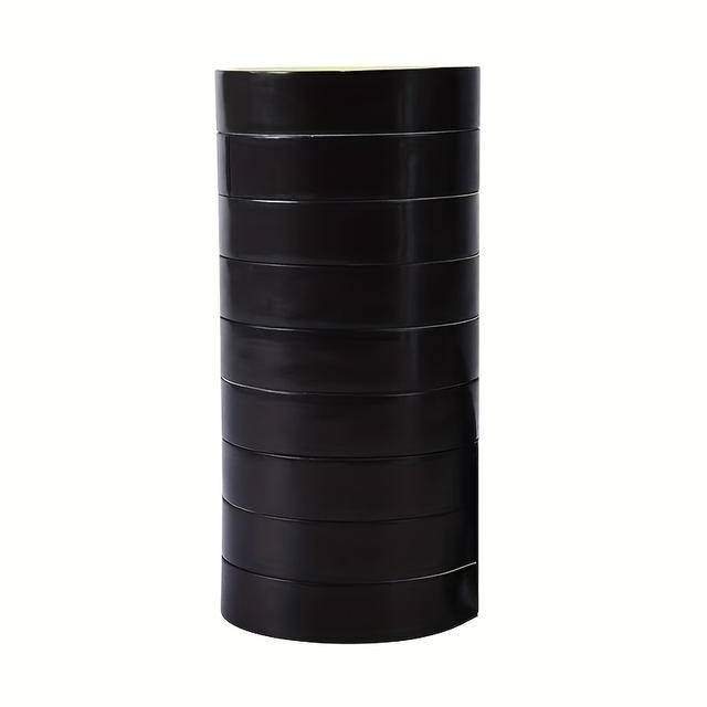 TEMU 10pcs Flame-retardant Pvc Electrical Tape - Strong Adhesive, Heat Resistant, Ideal For Wiring Insulation, Pack, Electrical Insulation Essential | Vibrant Tape Design | Versatile Use Tape