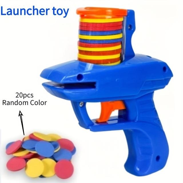 TEMU A Soft, Elastic Foam Toy Designed For Two-player Competitions, Of Continuous . Ideal For Indoor And Outdoor Play During The Summer, Featuring Dark Blue And Orange Colors