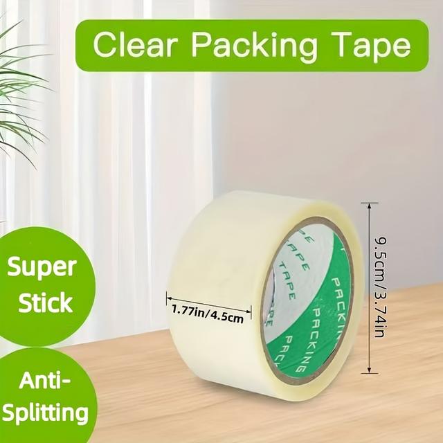 TEMU A Roll Of 76 Yards Of Packaging Tape, Transparent And Versatile, Suitable For Office, Home And School Transport, And Strong Sealing, The For Packing And Sealing Boxes