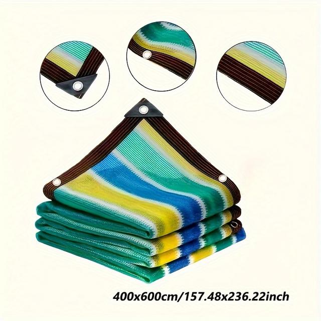 TEMU Breathable Sun Shade Net For Balcony, Patio & Garden - Uv Protection Outdoor Furniture Cover