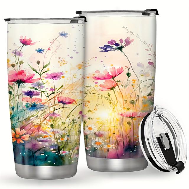 TEMU . 20Oz 590ml Edelstahl Isolierbecher mit Deckel | Auslaufsicher, 304 Edelstahl, Ideal für Reisen und Geschenke für Frauen zum Geburtstag, Weihnachten, Ostern, Thanksgiving, Muttertag, Abschluss