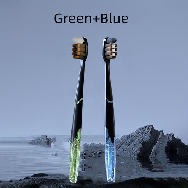 TEMU Набір з 2 маленьких точкових зубних щіток для дорослих - 4 кольори для ніжного догляду за чутливими зубами, преміумні м'які щетинки, глибоке очищення для , необхідні щоденні засоби гігієни рота