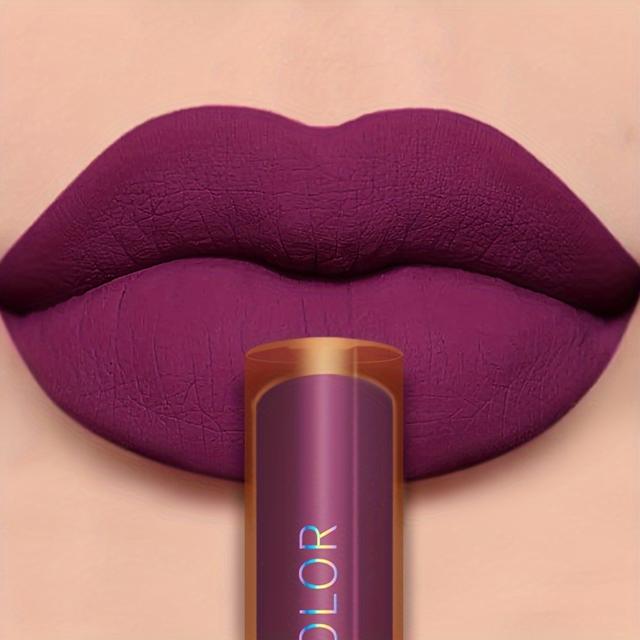 TEMU Lip Glaze, Liquid Lip Glaze, Color, Matte, Waterproof, Lasting Makeup,