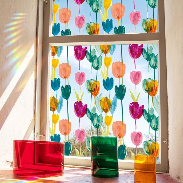 TEMU 1pc Calcomanía de para Ventana, Pegatina Cara Removible, Ideal para Decoración del Hogar y Oficina