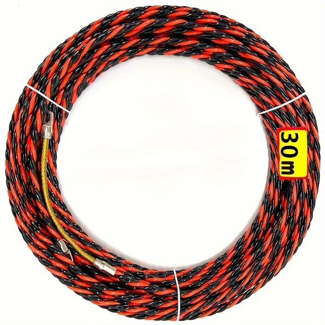 TEMU Elektriker-Drahtziehwerkzeug, Stahl, nicht geflochten, langlebige Metallverbinder, flexibles Material für einfaches Einsetzen und Herausziehen von Kabeln