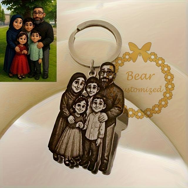 TEMU Custom Keychains For Women Featuring Family Gathering Photos, Warm And To Us In Lives, Worn On Us.