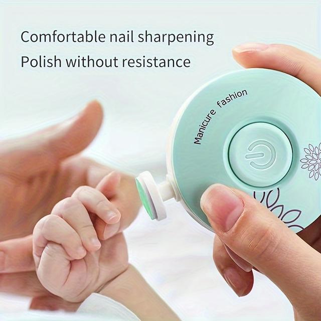 TEMU (without Battery)3pcs Electric Baby Nail Trimmer Kid Tool Infant Manicure Scissors Baby Hygiene Kit Baby Nail Clipper Christmas Halloween Thanksgiving Children's Gifts