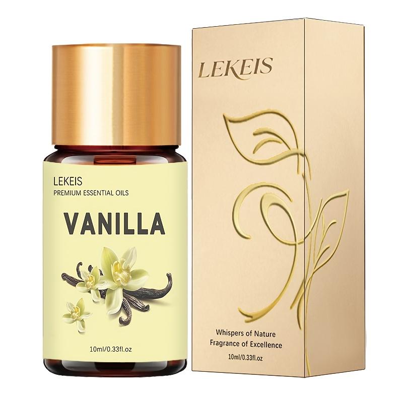 TEMU Lekeis Vanilla Essential Oil For Skin Care & - Plant- Vanilla Extract Oil, Long-lasting Fragrance Suitable For Dry Skin, , Massage, Shower, , Candle Making - 10ml/0.33fl.oz