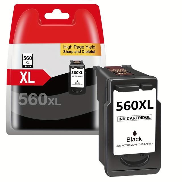 TEMU 560 561 XL Tintenpatronen Multipack für Canon 560XL 561XL PG-560XL CL-561XL PG560XL CL561XL Druckerpatronen für TS5350 TS5351 TS7450 TS7451 TS5352 TS5353 (Schwarz)