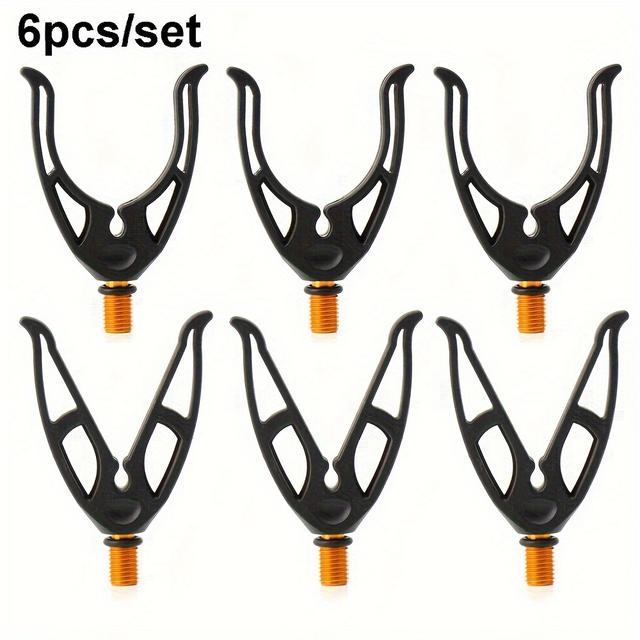 TEMU Jsfun 6pcs/set European-style Fishing Rod Holders For Sea Fishing Additions