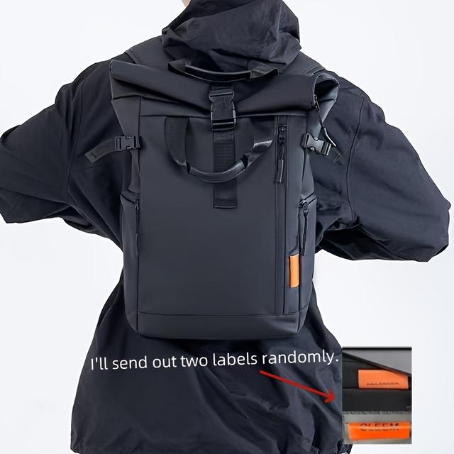 TEMU Stylish Men’s Oxford Backpack - Large Capacity, School & Travel